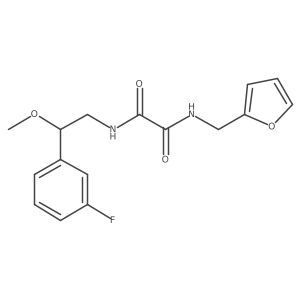 N1-(2-(3-fluorophenyl)-2-methoxyethyl)-N2-(furan-2-ylmethyl)oxalamide结构式