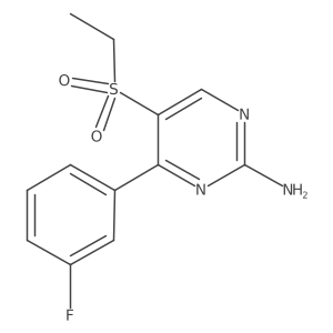 5-(Ethylsulfonyl)-4-(3-fluorophenyl)pyrimidin-2-amine Structure