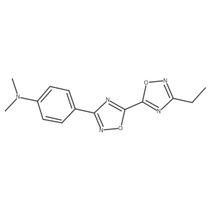 [4-(3'-Ethyl-5,5'-bi-1,2,4-oxadiazol-3-yl)phenyl]dimethylamine Structure