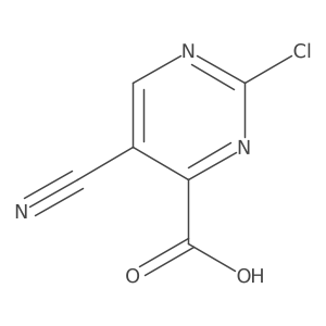 2-Chloro-5-cyanopyrimidine-4-carboxylic acid Structure