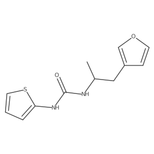 1-(1-(Furan-3-yl)propan-2-yl)-3-(thiophen-2-yl)urea结构式