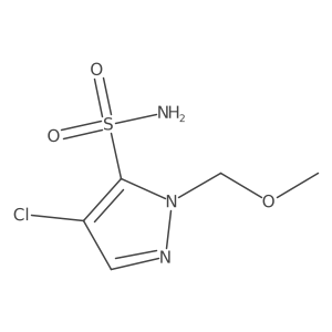 4-chloro-1-(methoxymethyl)-1H-pyrazole-5-sulfonamide Structure