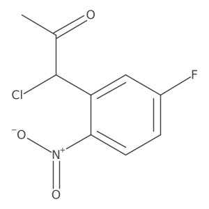 1-Chloro-1-(5-fluoro-2-nitrophenyl)propan-2-one结构式