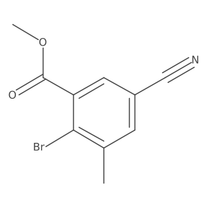 Methyl 2-bromo-5-cyano-3-methylbenzoate Structure