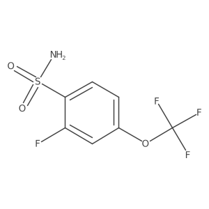 2-Fluoro-4-(trifluoromethoxy)benzenesulfonamide结构式
