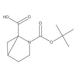 (1S,5R)-2-(tert-butoxycarbonyl)-2-azabicyclo[3.1.0]hexane-1-carboxylic acid结构式