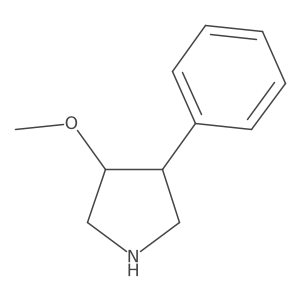 3-Methoxy-4-phenylpyrrolidine结构式