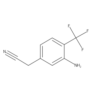 2-(3-Amino-4-(trifluoromethyl)phenyl)acetonitrile Structure