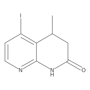 5-Iodo-4-methyl-3,4-dihydro-1,8-naphthyridin-2(1H)-one Structure