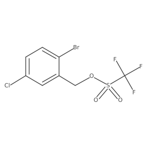 2-Bromo-5-chlorobenzyl trifluoromethanesulfonate Structure