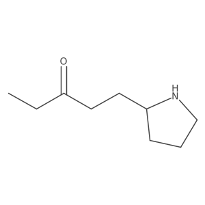 1-(Pyrrolidin-2-yl)pentan-3-one Structure