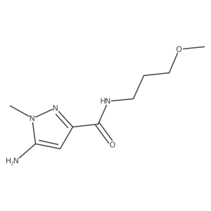 5-amino-N-(3-methoxypropyl)-1-methyl-1H-pyrazole-3-carboxamide Structure