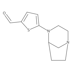 5-{1,4-Diazabicyclo[3.2.1]octan-4-yl}thiophene-2-carbaldehyde Structure