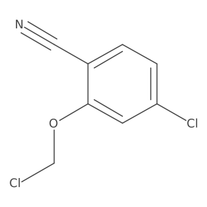4-Chloro-2-(chloromethoxy)benzonitrile Structure