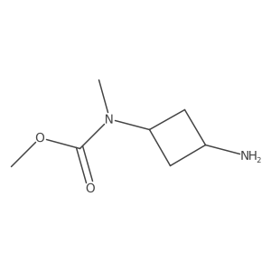 Methyl N-(3-aminocyclobutyl)-N-methylcarbamate Structure