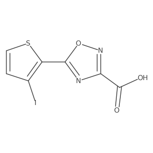 5-(3-Iodothiophen-2-yl)-1,2,4-oxadiazole-3-carboxylic acid结构式
