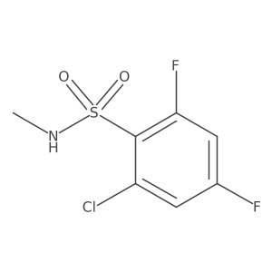 2-Chloro-4,6-difluoro-N-methylbenzene-1-sulfonamide Structure