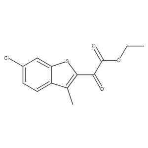 Ethyl 2-(6-chloro-3-methylbenzo[b]thiophen-2-yl)-2-oxoacetate Structure
