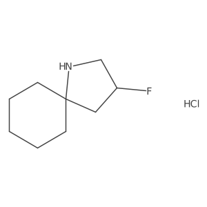 3-Fluoro-1-azaspiro[4.5]decane hydrochloride结构式