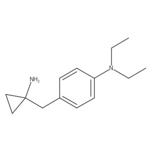 4-[(1-aminocyclopropyl)methyl]-N,N-diethylaniline结构式