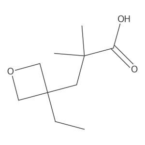 3-(3-Ethyloxetan-3-yl)-2,2-dimethylpropanoic acid Structure