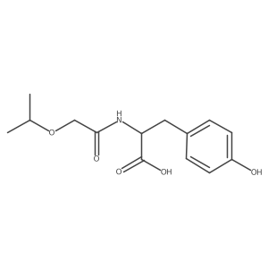 (2S)-3-(4-Hydroxyphenyl)-2-[(2-propan-2-yloxyacetyl)amino]propanoic acid结构式
