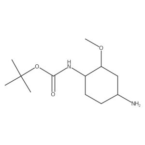 Rac-tert-butyl ((1S,2S,4S)-4-amino-2-methoxycyclohexyl)carbamate Structure