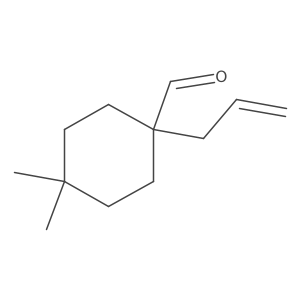4,4-Dimethyl-1-(prop-2-en-1-yl)cyclohexane-1-carbaldehyde Structure