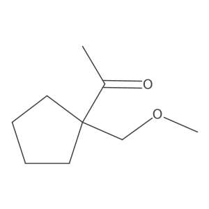 1-[1-(Methoxymethyl)cyclopentyl]ethan-1-one Structure