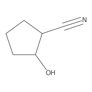 (1R,2S)-2-hydroxycyclopentane-1-carbonitrile Structure