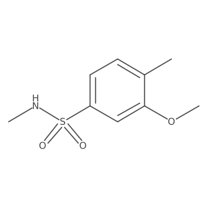 3-methoxy-N,4-dimethylbenzene-1-sulfonamide结构式