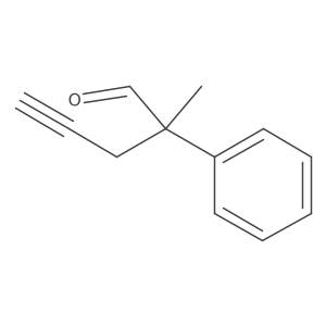 2-Methyl-2-phenylpent-4-ynal结构式