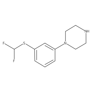 1-{3-[(Difluoromethyl)sulfanyl]phenyl}piperazine Structure