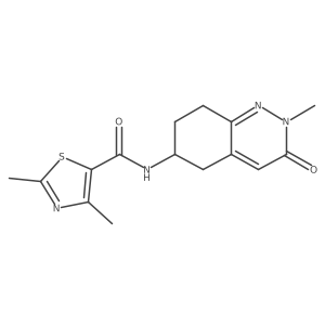 2,4-dimethyl-N-(2-methyl-3-oxo-2,3,5,6,7,8-hexahydrocinnolin-6-yl)thiazole-5-carboxamide Structure