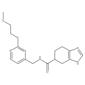 N-((2-(2-methoxyethoxy)pyridin-4-yl)methyl)-4,5,6,7-tetrahydro-1H-benzo[d]imidazole-5-carboxamide Structure
