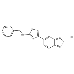 4-(benzo[c][1,2,5]thiadiazol-5-yl)-N-benzylthiazol-2-amine hydrochloride结构式