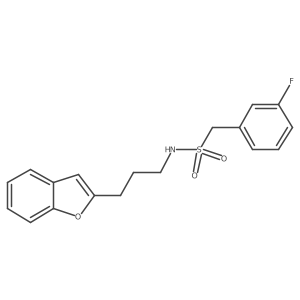 N-(3-(benzofuran-2-yl)propyl)-1-(3-fluorophenyl)methanesulfonamide Structure