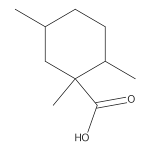 1,2,5-Trimethylcyclohexane-1-carboxylic acid Structure