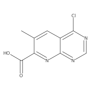 4-Chloro-6-methylpyrido[2,3-d]pyrimidine-7-carboxylic acid结构式