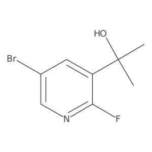 2-(5-Bromo-2-fluoropyridin-3-yl)propan-2-ol Structure