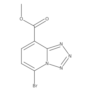 Tetrazolo[1,5-a]pyridine-8-carboxylic acid, 5-bromo-, methyl ester Structure