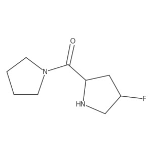 (4-Fluoropyrrolidin-2-yl)(pyrrolidin-1-yl)methanone结构式