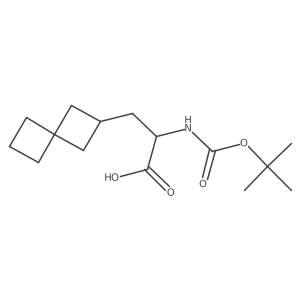 2-{[(Tert-butoxy)carbonyl]amino}-3-{spiro[3.3]heptan-2-yl}propanoic acid结构式