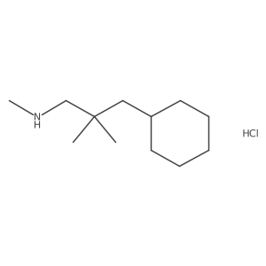 (3-Cyclohexyl-2,2-dimethylpropyl)(methyl)amine hydrochloride Structure