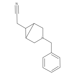 2-((1R,5S,6s)-3-Benzyl-3-azabicyclo[3.1.0]hexan-6-yl)acetonitrile结构式