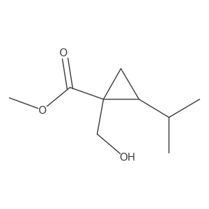 Methyl 1-(hydroxymethyl)-2-isopropylcyclopropane-1-carboxylate结构式