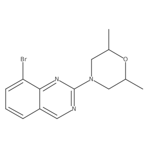 8-bromo-2-[(2R,6S)-2,6-dimethylmorpholin-4-yl]quinazoline Structure