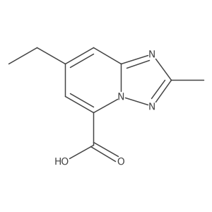 7-Ethyl-2-methyl-[1,2,4]triazolo[1,5-a]pyridine-5-carboxylic acid Structure