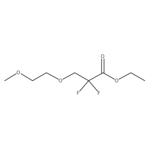 Ethyl 2,2-difluoro-3-(2-methoxyethoxy)propanoate结构式