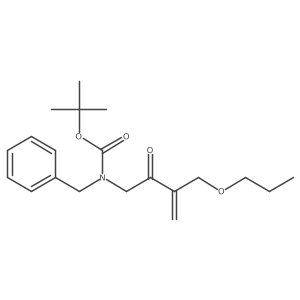 tert-butyl N-benzyl-N-[2-oxo-3-(propoxymethyl)but-3-en-1-yl]carbamate Structure